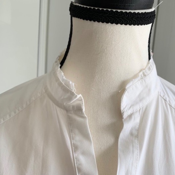 Edun dress shirt white cotton used US4 - Picture 3 of 9